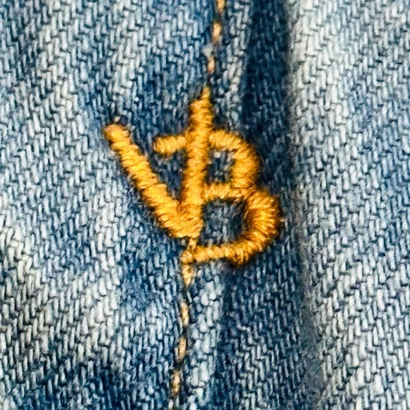 👖💎 VERONICA BEARD High Waist Wide Leg Crop Jeans | Distressed Blue | Women’s 29 - Picture 5 of 6